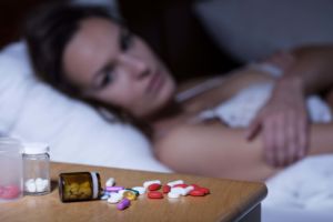 woman addicted to sleeping pills